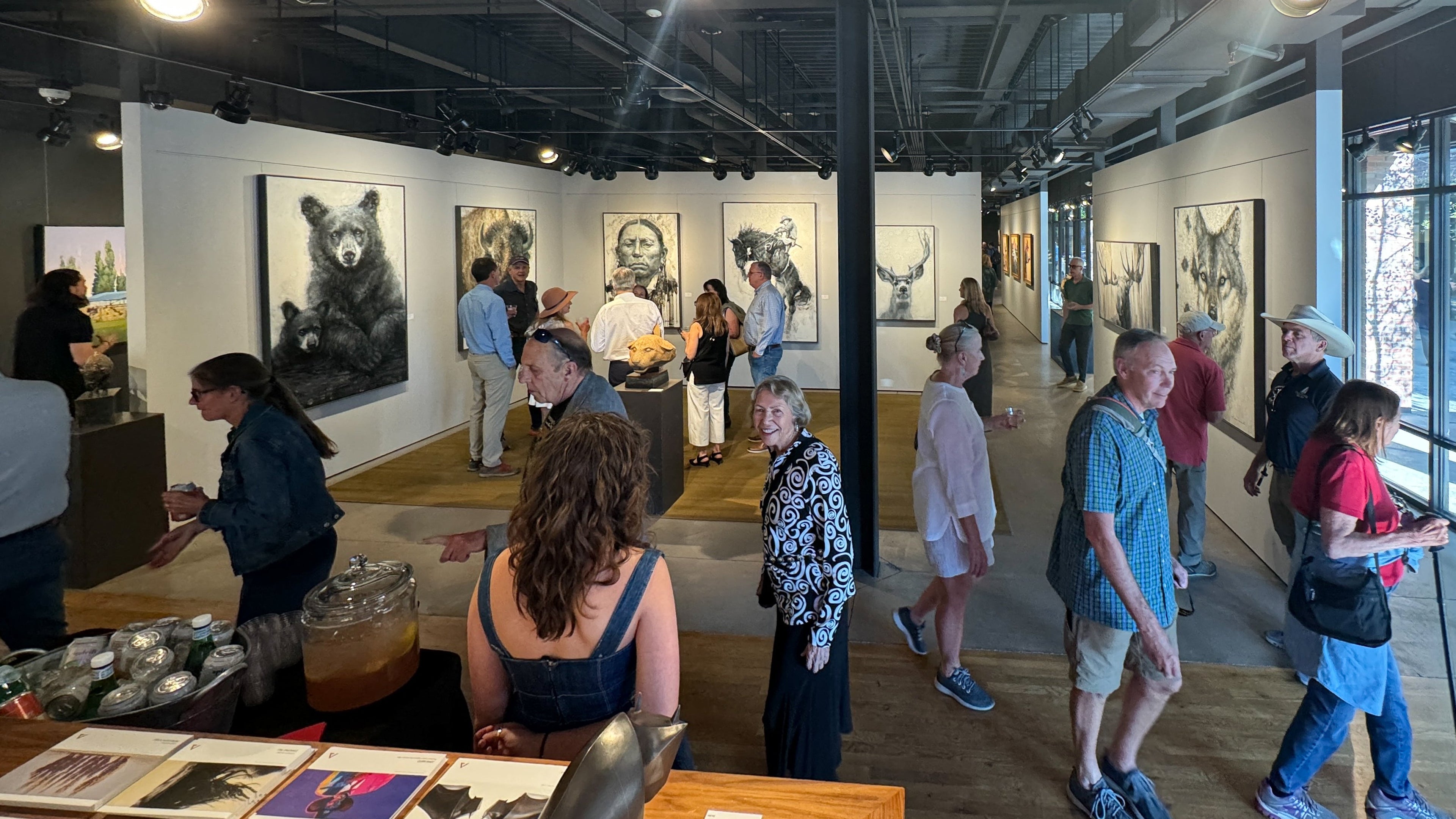 Interior of Altamira Fine Art in Jackson Hole, WY