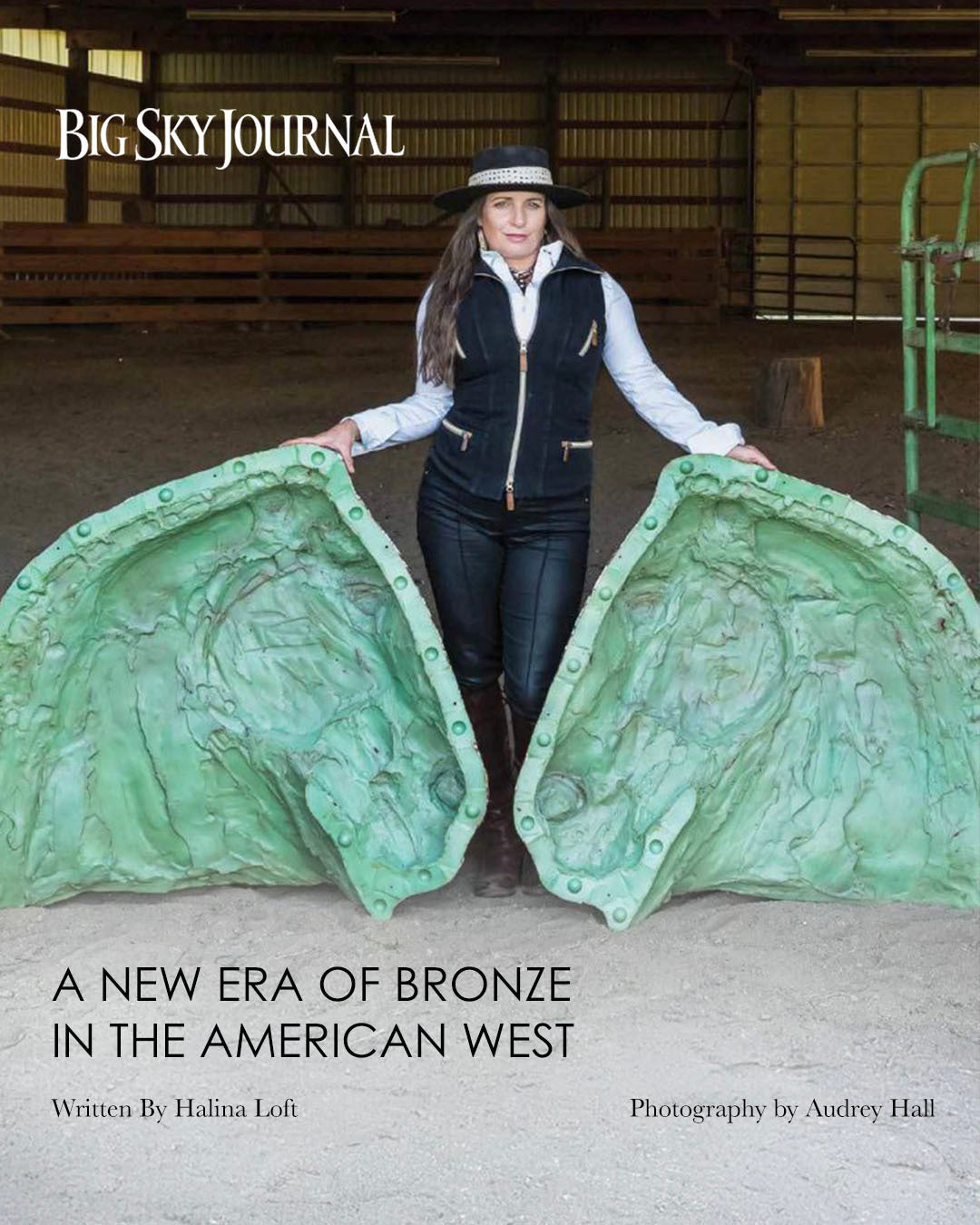 Big Sky Journal feature on Stephanie Revennaugh Western Contemporary Bonze Sculptor
