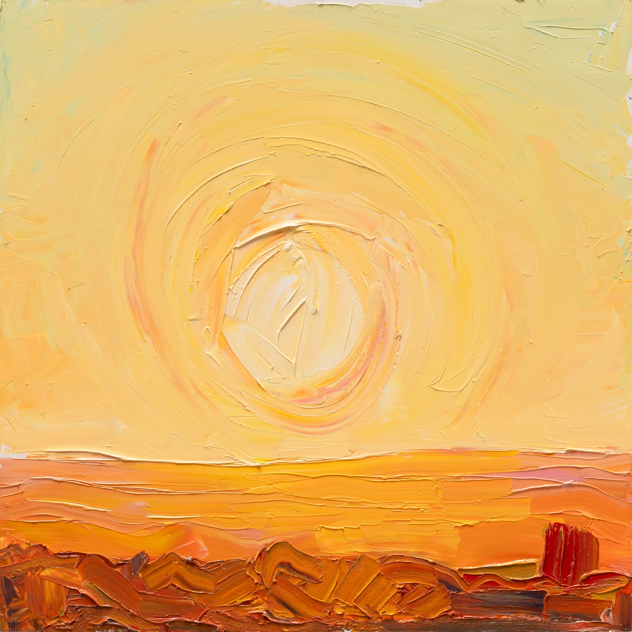 Sunset Study in Yellow and Orange