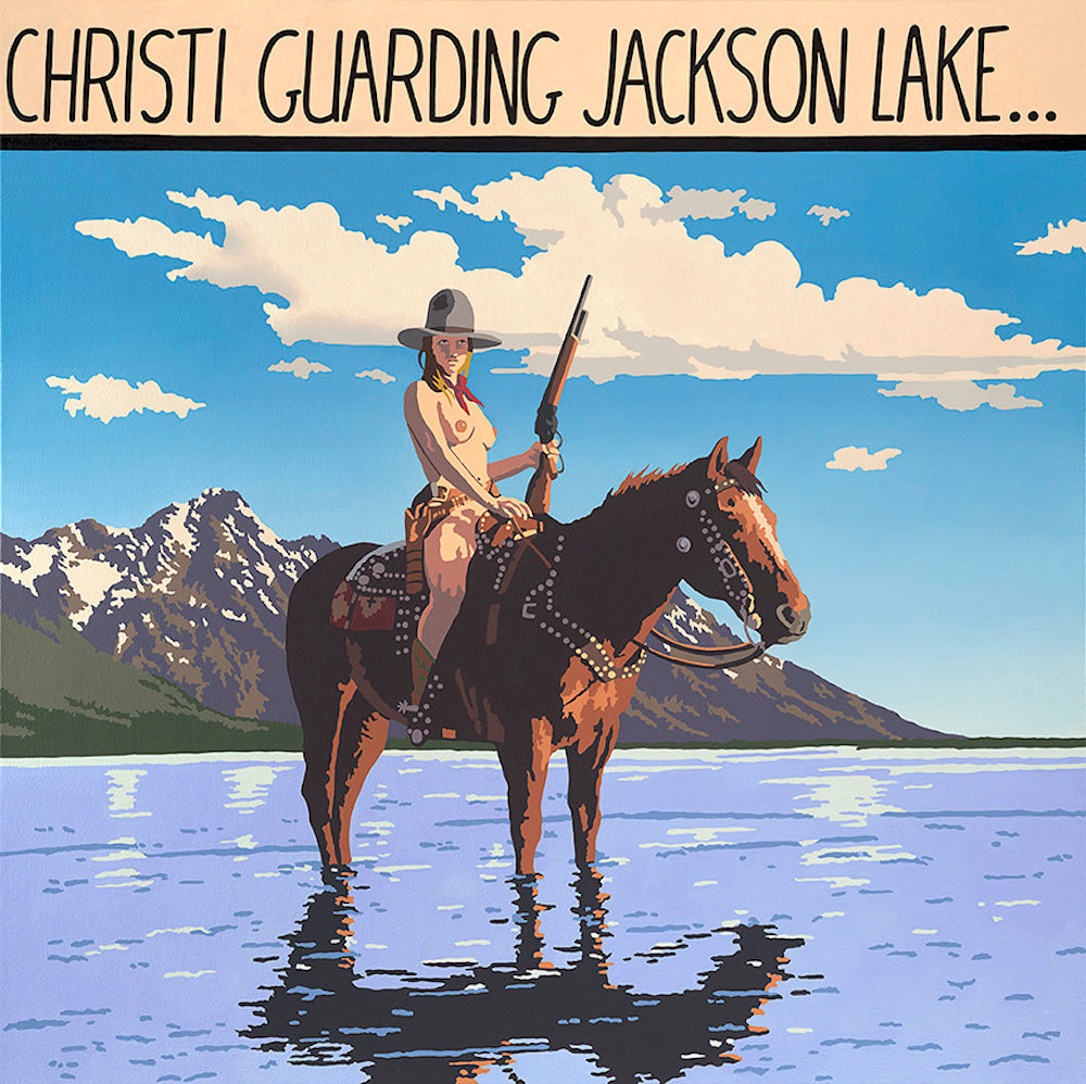 Christi Guarding Jackson Lake