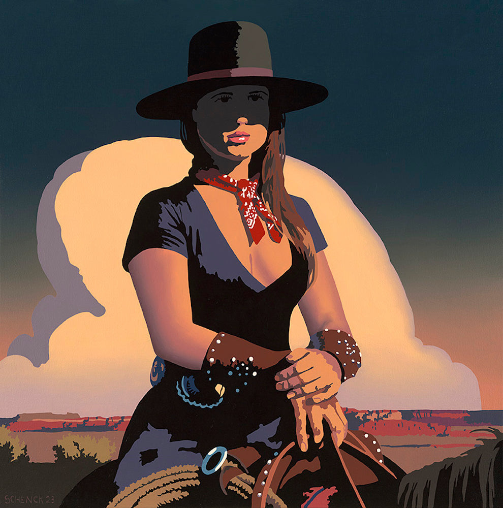 Sunset Cowgirl