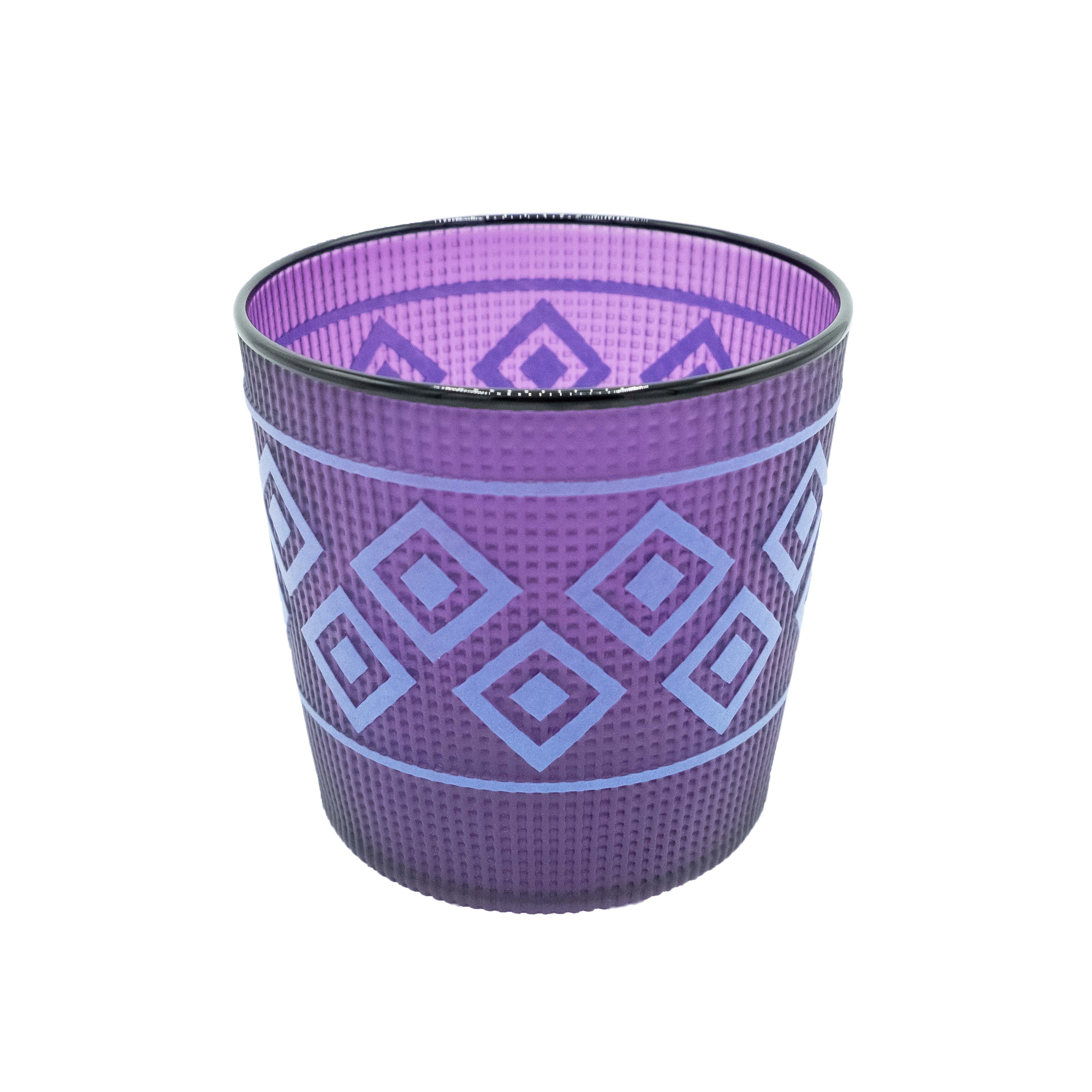 Tlingit Berry Basket: #B19-106 Purple/Midnight